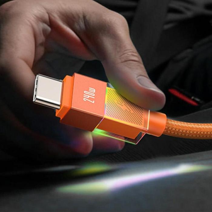 USAMS - USAMS USB-C till USB-C 240W Kabel 1.2m SJ777 - Tarnish