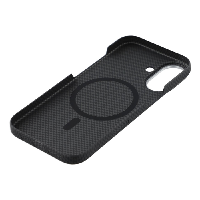A-One Brand - iPhone 17 Mobilskal MagSafe Carbon Fiber - Svart