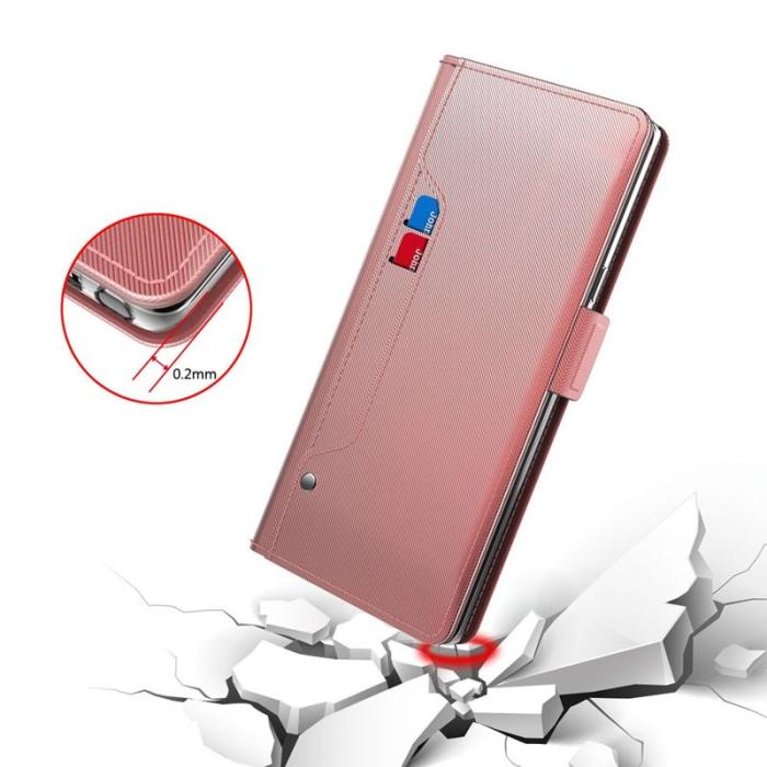OEM - Samsung Galaxy S26 Skal PU Läder Fodral Ställ - Roséguld