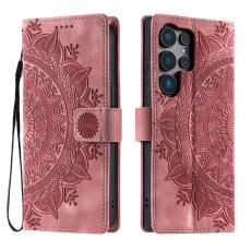 OEM - Samsung Galaxy S26 Ultra Fodral Imprinted Totem Konstl&auml;der - Ros&eacute;guld