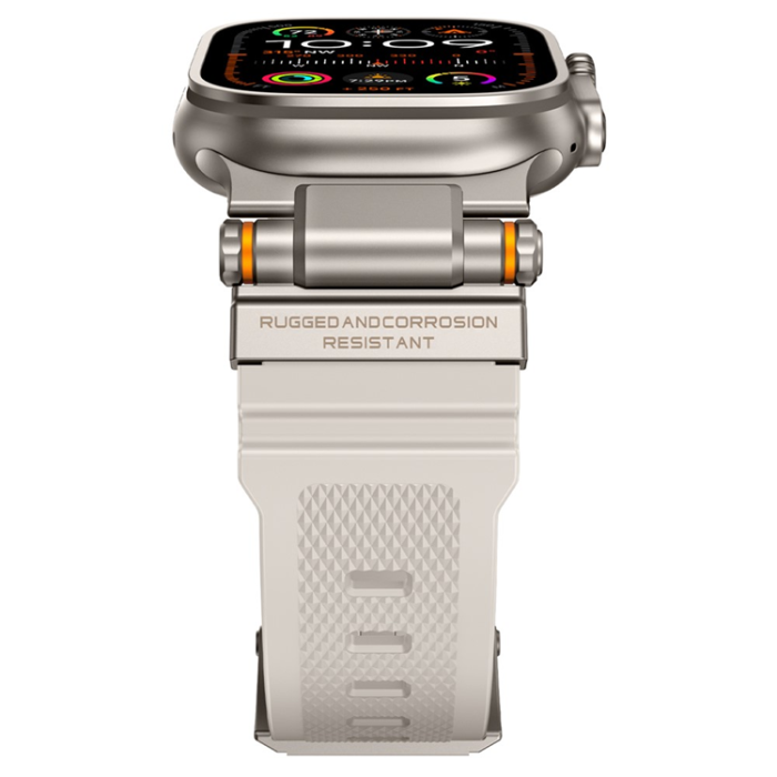 A-One Brand - Apple Watch 42/44/45/46/49mm Armband Silikon - Starlight
