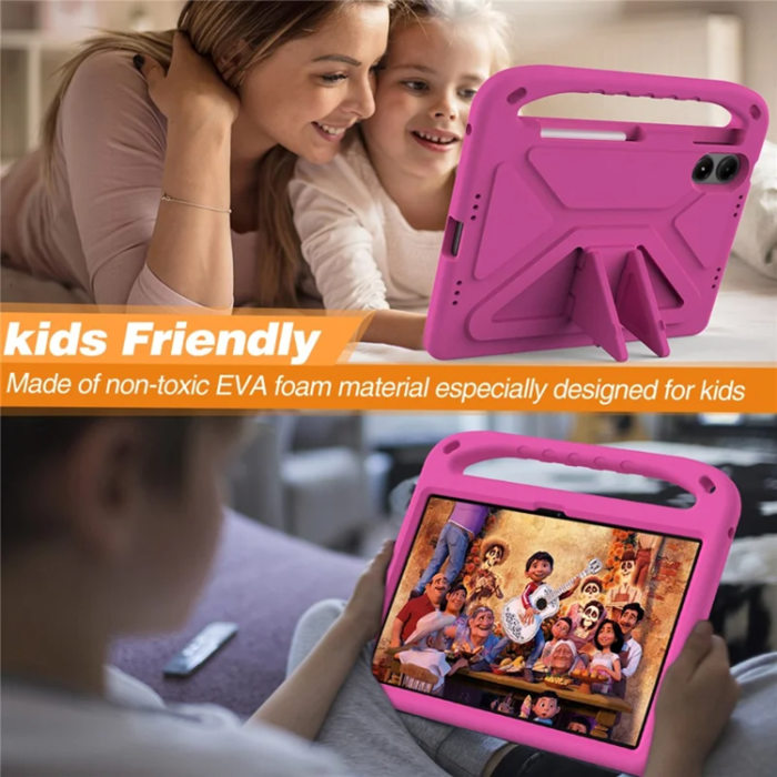 A-One Brand - Xiaomi Redmi Pad Pro/5G/Poco Pad Skal EVA Handgrepp Kickstand - Rose