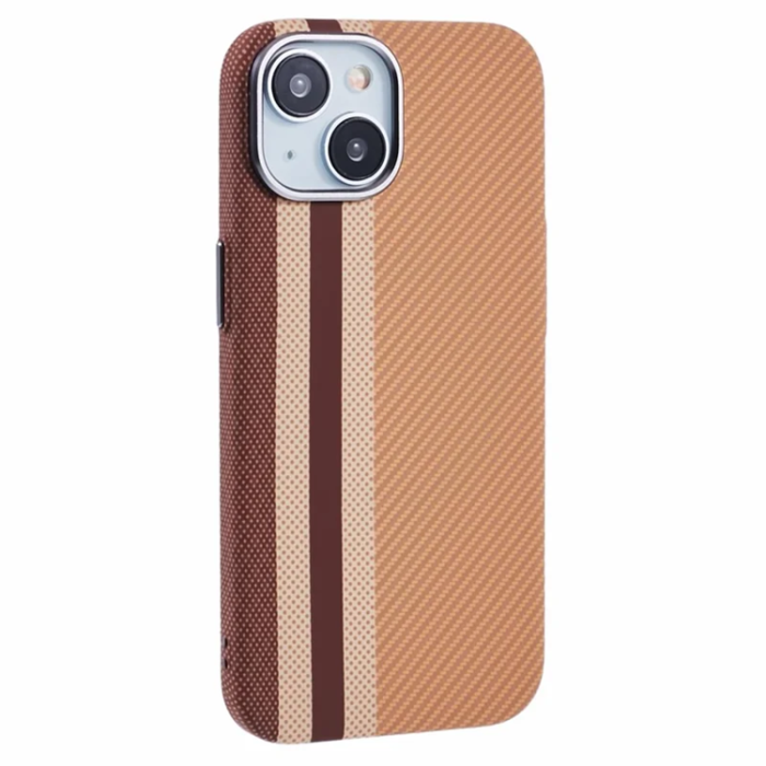 A-One Brand - iPhone 15 Mobilskal Magsafe Aramid Fiber - Gul