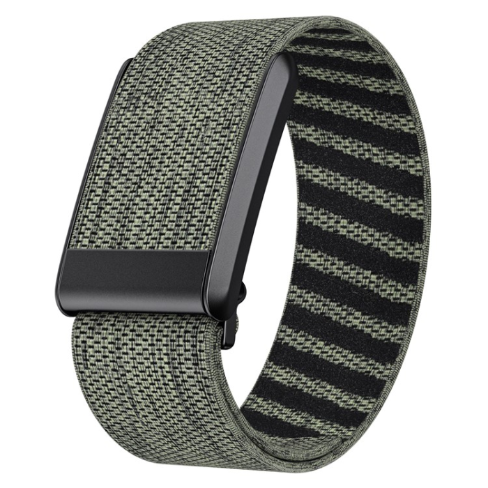 KALEBOL - Kalebol Whoop 4.0 Armband Twill Elastic Nylon - Grå/Grön