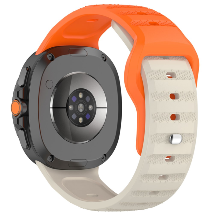 A-One Brand - Galaxy Watch 8/8 Classic (40/44/46mm) Armband Dot Pattern - Orange/Starlight