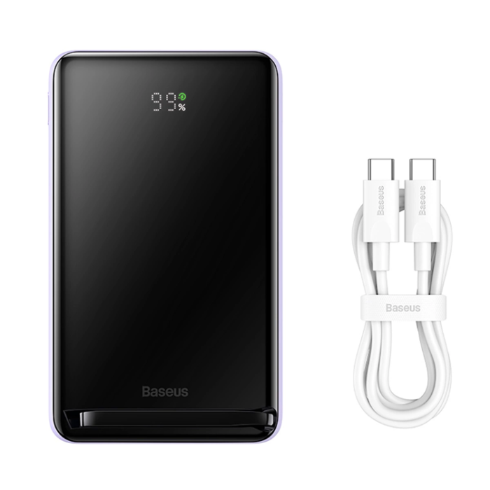 BASEUS - Baseus Powerbank Magnetisk Fäste Trådlös Snabbladdning 10000mAh 20W