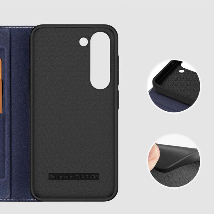 Dux Ducis - Dux Ducis Galaxy S23 Plånboksfodral Skin X2 - Blå