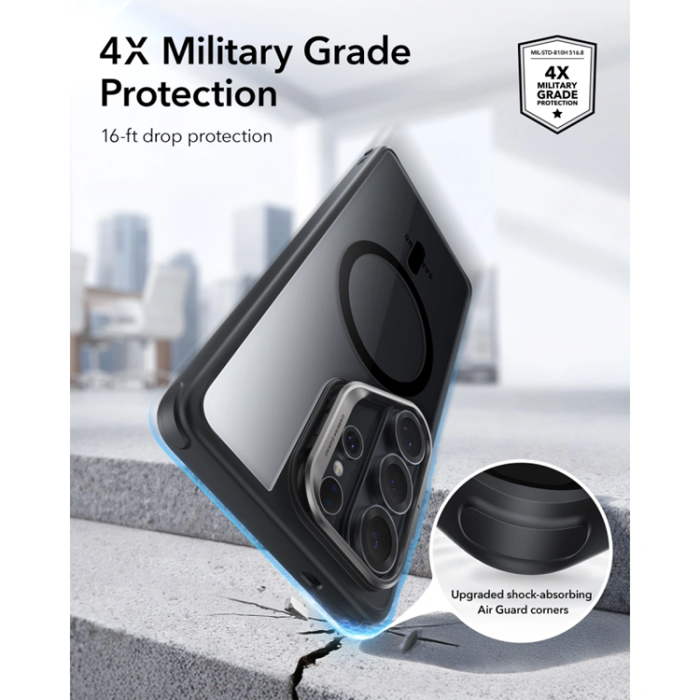 ESR - ESR Mobilskal För Galaxy S26 Ultra Magsafe Classic Hybrid Kickstand - Svart