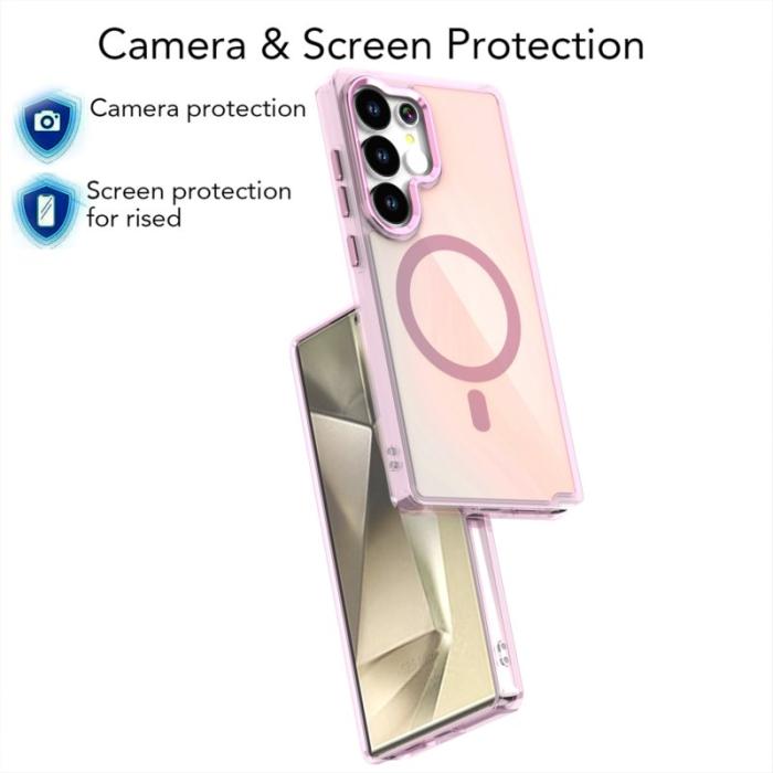 OEM - Samsung Galaxy S26 Ultra Skal Magnetiskt Färgskiftande TPU - Rosa