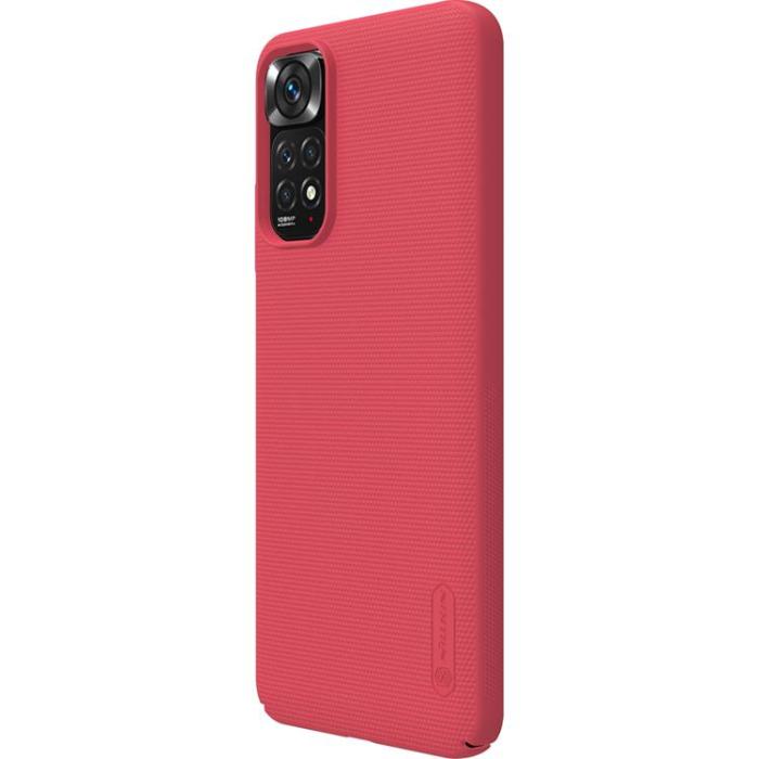 Nillkin - Nillkin Xiaomi Redmi Note 11/11S Skal Super Frosted Shield - Röd