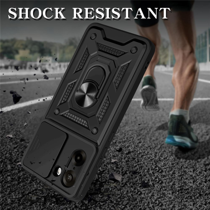 A-One Brand - OnePlus Nord CE5 Mobilskal Slide Camera Kickstand - Grön