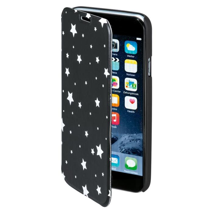 Hama - HAMA iPhone 6/6S Plånboksfodral DesignLine - Glow Svart