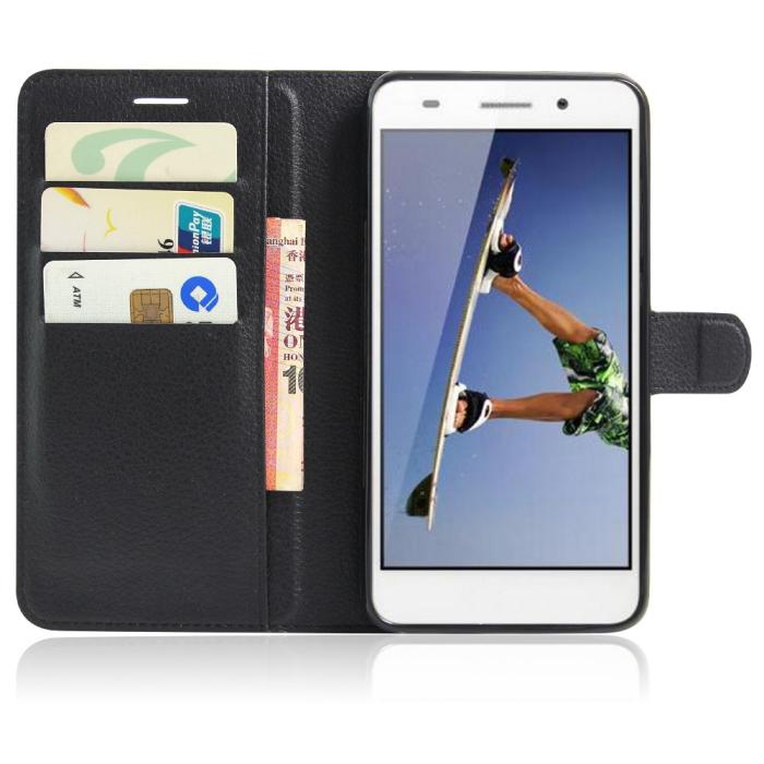 OEM - Plånboksfodral till Huawei Y6 II - Svart