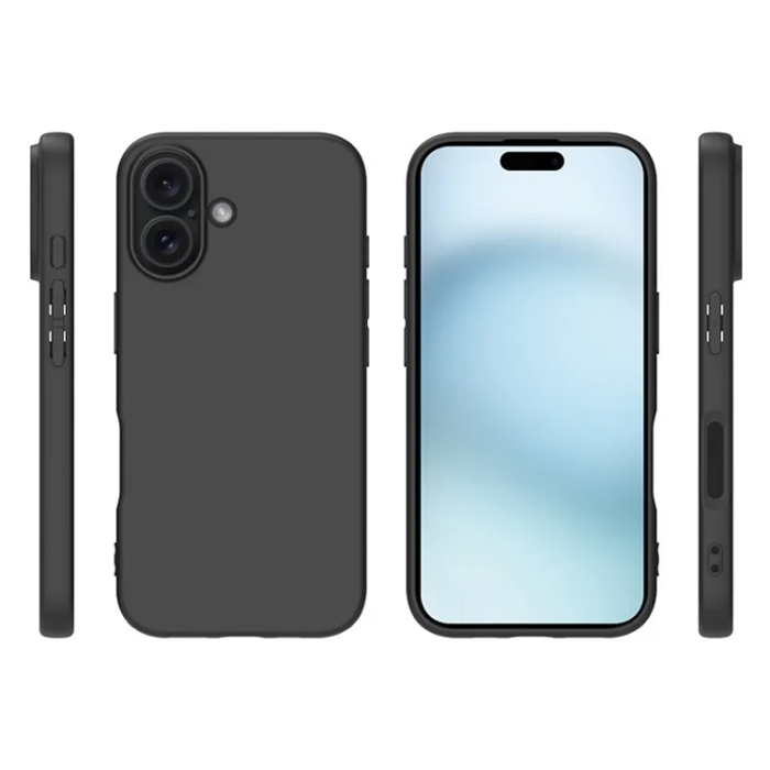 OEM - iPhone 16 Plus Mobilskal Matt TPU - Svart
