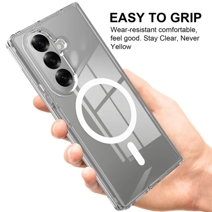 A-One Brand - Galaxy Z Fold 7 5G Mobilskal MagSafe Acrylic - Clear