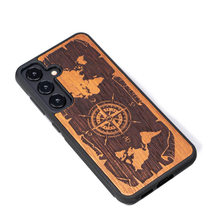 Bewood - Bewood Galaxy A55 5G Mobilskal Compass Merbau