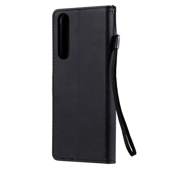 UTGATT5 - Läder Plånboksfodral Sony Xperia 1 II - Svart