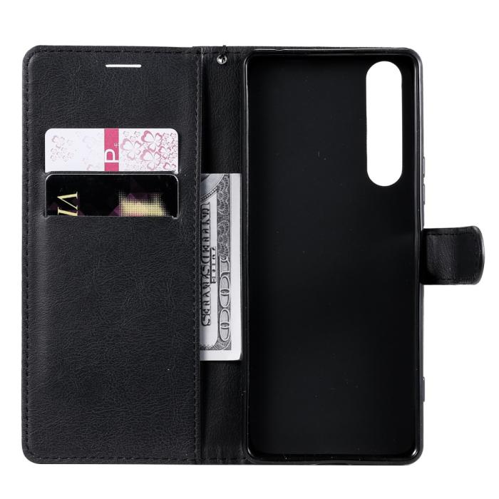 UTGATT5 - Läder Plånboksfodral Sony Xperia 1 II - Svart