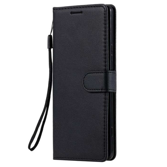 UTGATT5 - Läder Plånboksfodral Sony Xperia 1 II - Svart