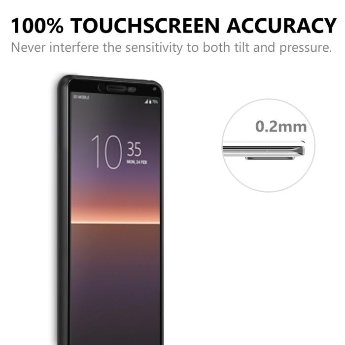 A-One Brand - Full Screen Härdat Glas Skärmskydd Sony Xperia 10 II