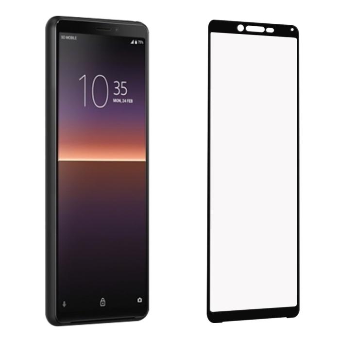A-One Brand - Full Screen Härdat Glas Skärmskydd Sony Xperia 10 II