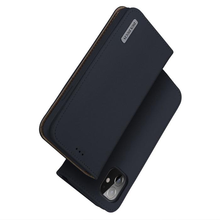 UTGATT5 - DUX DUCIS Wish äktaläder Fodral iPhone 12 & 12 Pro Blå