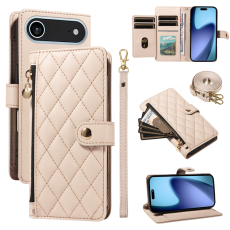 A-One Brand - iPhone Air Pl&aring;nboksfodral Rhombus L&auml;der - Beige