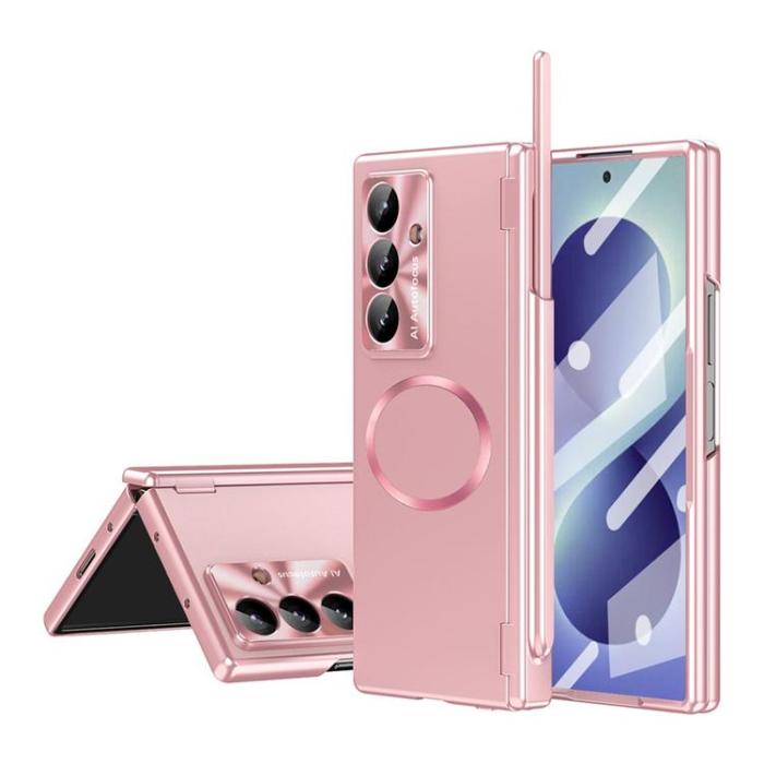 A-One Brand - Mobilskal För Galaxy Z Fold 8 MagSafe Hård PC - Roséguld