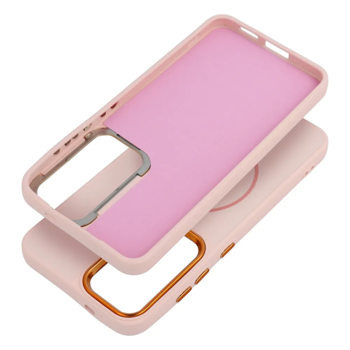 A-One Brand - Mobilskal För Galaxy S26 Ultra Magsafe Frame - Powder Rosa