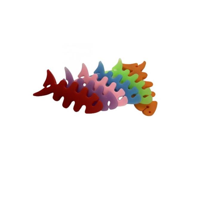 OEM - Kabelhållare för Hörlurar Fish-shaped - Grön
