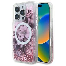 Guess - Guess Mobilskal till iPhone 16 Pro MagSafe Glitter Flower