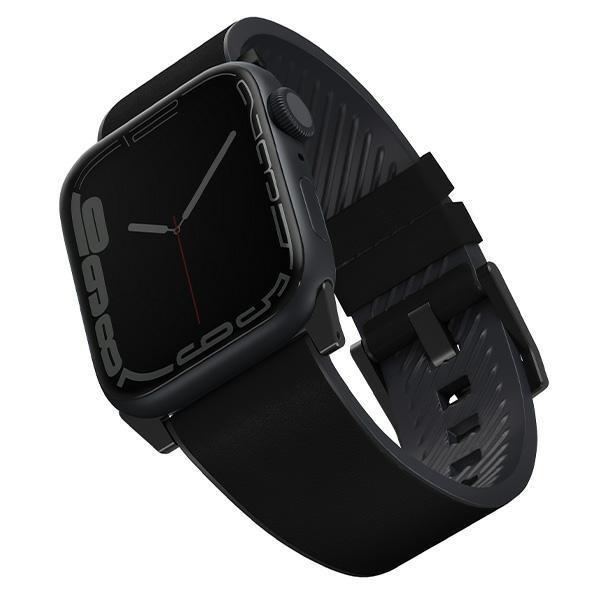 UNIQ Straden Apple Watch Läder 42/44/45mm - Svart | 5122 | AlltMobil