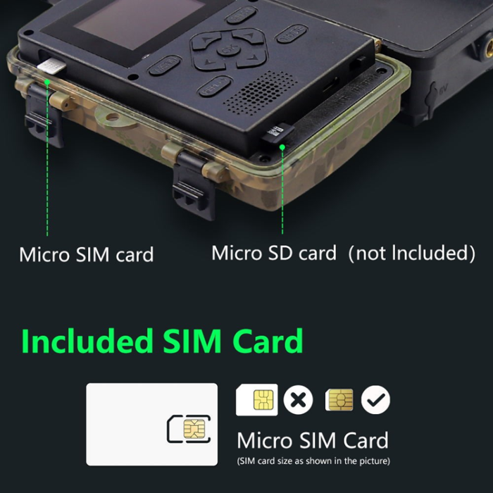 OEM - Jaktkamera 4G 60MP 8K 0.2S Vattentät PR801LTE EU-version