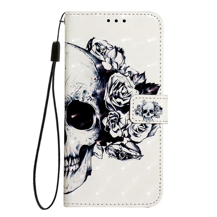 A-One Brand - iPhone 16 Pro Max Plånboksfodral Printing Pattern Med Rem