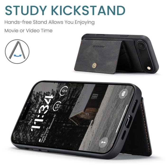 OEM - JEEHOOD Mobilskal till iPhone Air Konstläder + Plast - Svart