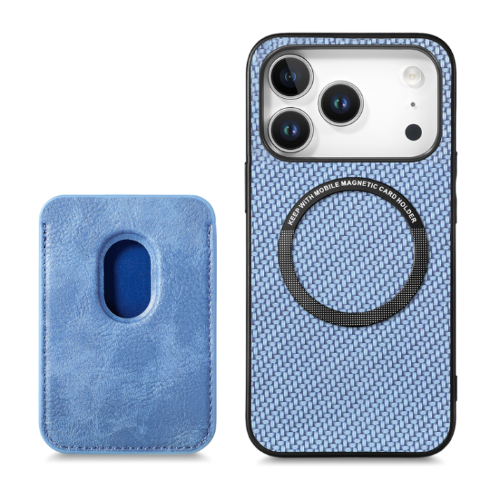 A-One Brand - iPhone 17 Pro Mobilskal Detachable Korthållare - Blå