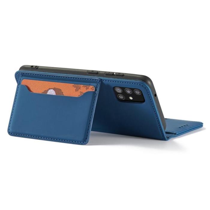 OEM - Xiaomi Redmi Note 11 Plånboksfodral Magnet Stand - Blå