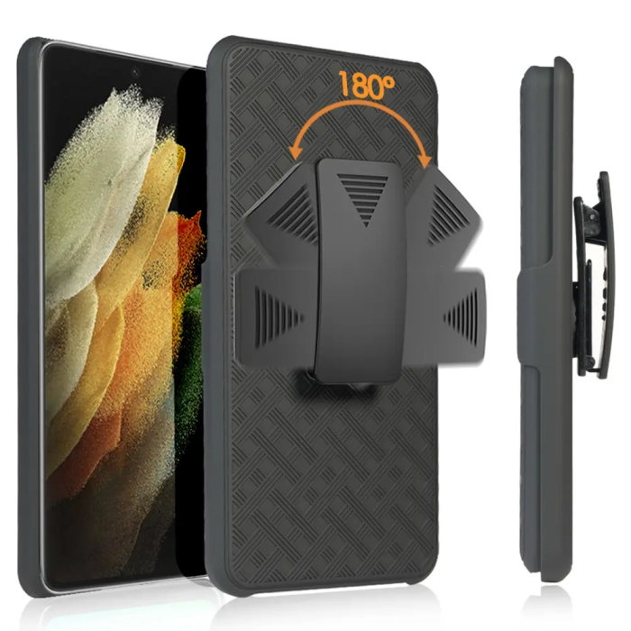Taltech - Galaxy S22 Ultra Mobilskal Kickstand - Svart