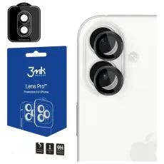 3MK - 3MK iPhone 17 Kameralinsskydd H&auml;rdat Glas Lens Pro - Svart