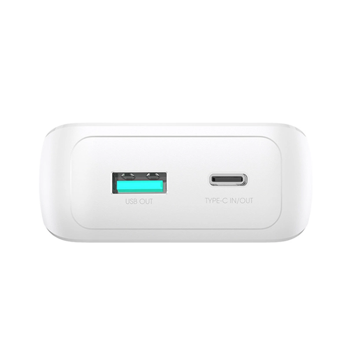 Joyroom - Joyroom Powerbank 10000mAh 30W med Lightning/USB-C Kablar - Vit