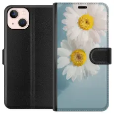 Gustaf - Pl&aring;nboksfodral till Apple iPhone 13 med Sommarblommor