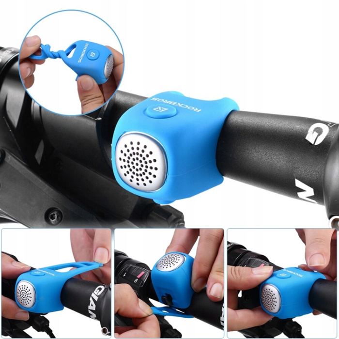 Rockbros - Rockbros Elektronisk Cykel Ring klocka - Blå