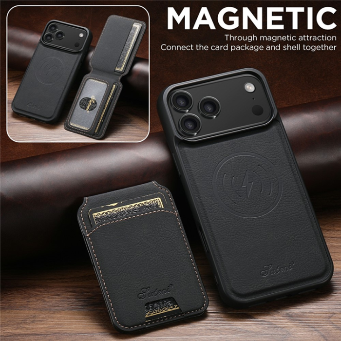 SUTENI - SUTENI iPhone 17 Pro Max Mobilskal MagSafe H16 - Svart
