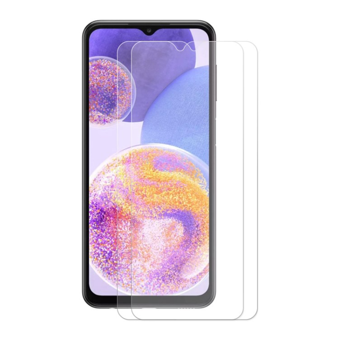 Boom of Sweden - [2-PACK] Galaxy A23 4G/5G Härdat Glas Skärmskydd - Clear