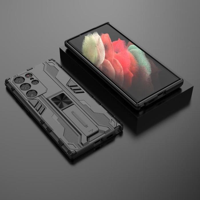 OEM - ShockProof Kickstand Skal Galaxy S22 - Röd