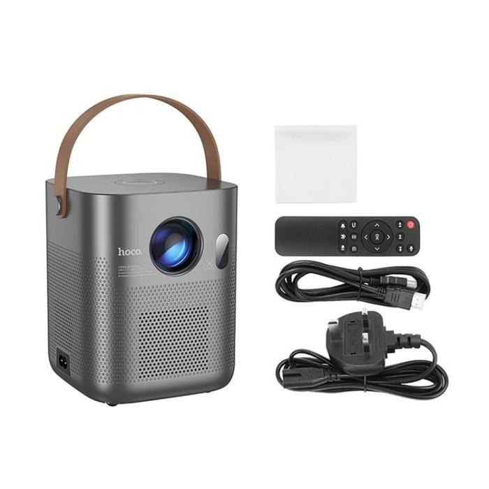 Hoco - Hoco Projektor med Android-Programvara Wi-Fi Bluetooth 720P DT4 - Grå