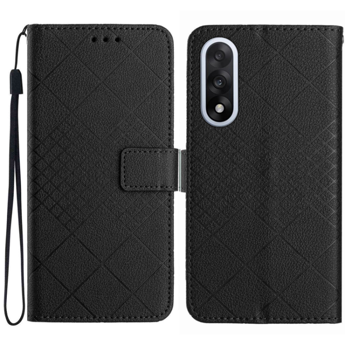 A-One Brand - OnePlus Nord 5 Plånboksfodral Litchi Imprint - Svart