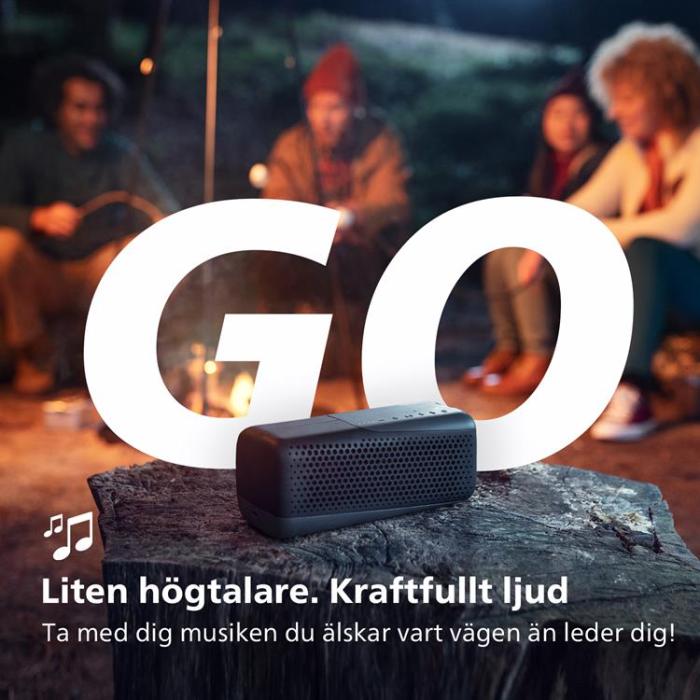 Philips - Philips GO Trådlös Högtalare TAS4807 - Svart