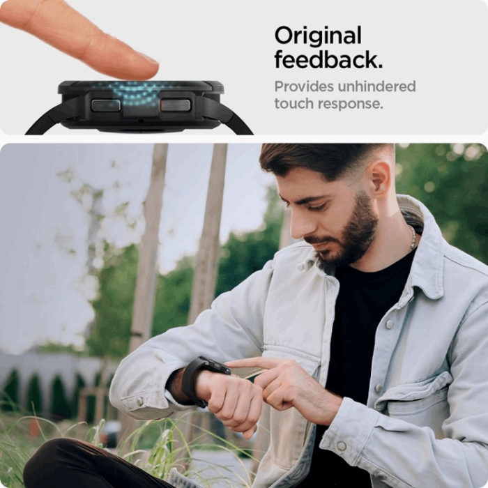 Spigen - Spigen Galaxy Watch 6 (43mm) Classic Härdat Glas Skärmskydd