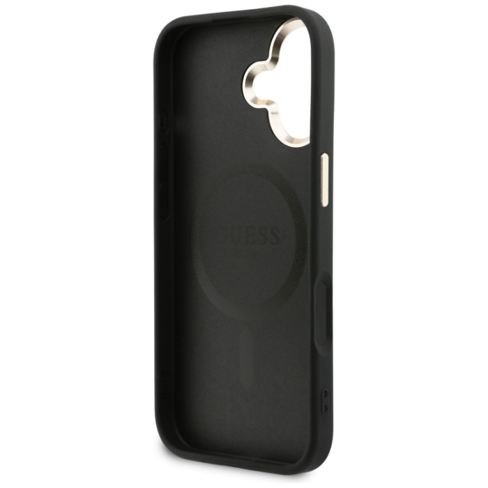 Guess - Guess Mobilskal För iPhone 17 MagSafe Perforated 4G - Svart